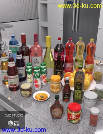 3D打印模型Modern House 2 Kitchen Food 2的图片