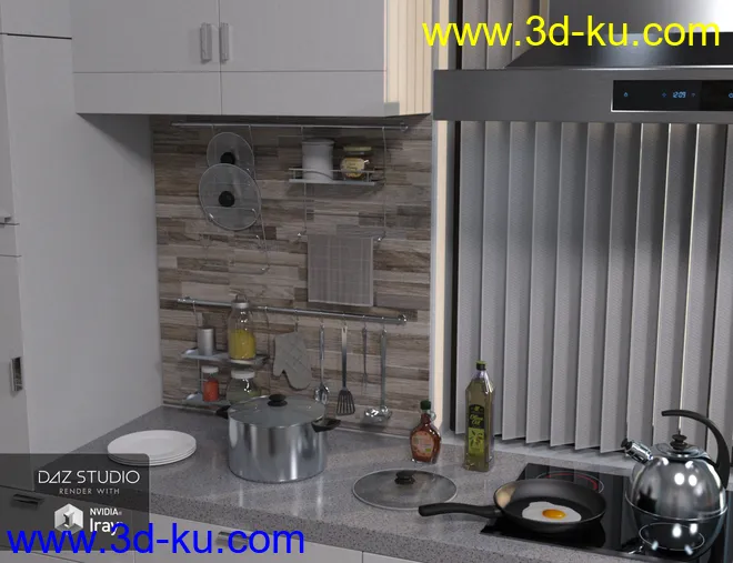Modern House 2 Kitchen Food 2模型的图片2