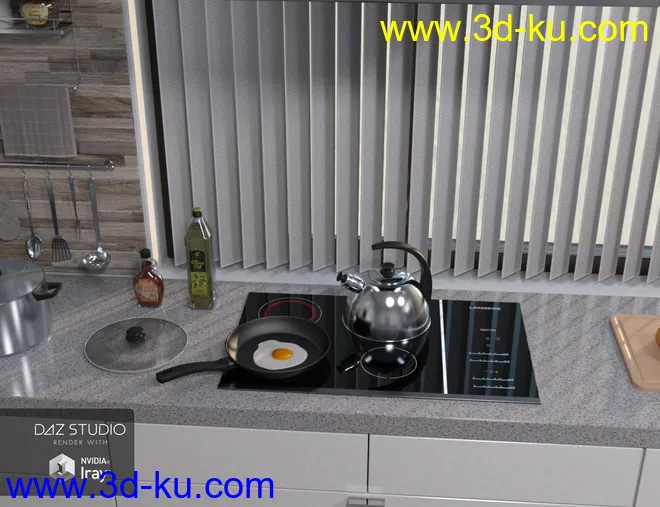 Modern House 2 Kitchen Food 2模型的图片3