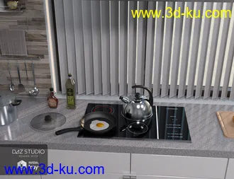 3D打印模型Modern House 2 Kitchen Food 2的图片