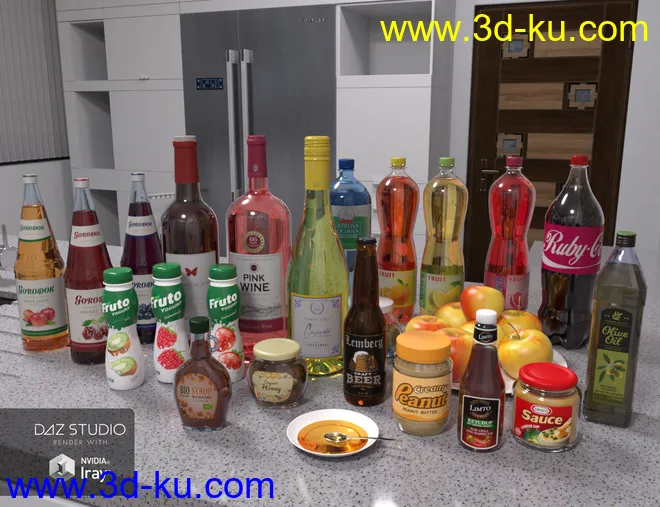 Modern House 2 Kitchen Food 2模型的图片5