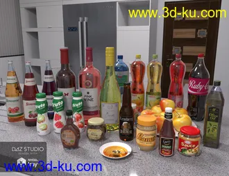 3D打印模型Modern House 2 Kitchen Food 2的图片
