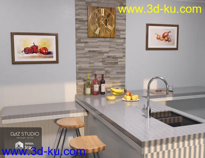 Modern House 2 Kitchen Food 2模型的图片8