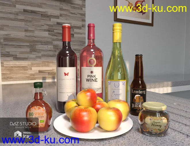 Modern House 2 Kitchen Food 2模型的图片10