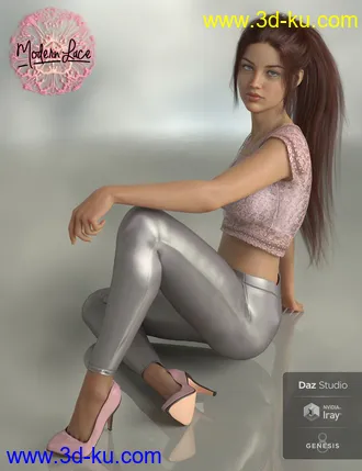 3D打印模型Modern Lace Casual Outfit for Genesis 8 Female(s)的图片