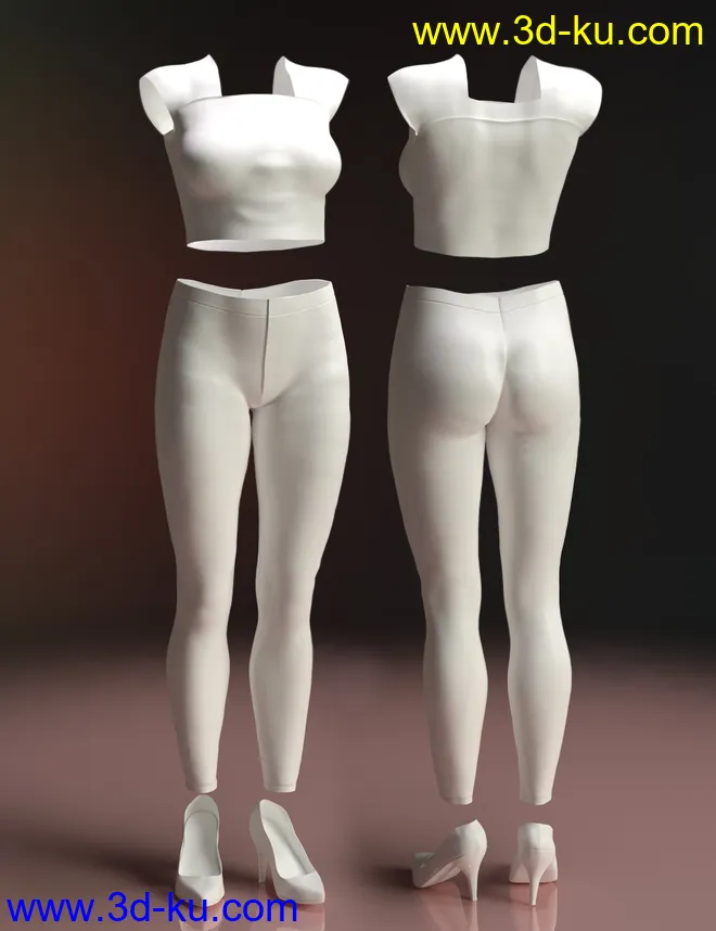 Modern Lace Casual Outfit for Genesis 8 Female(s)模型的图片7