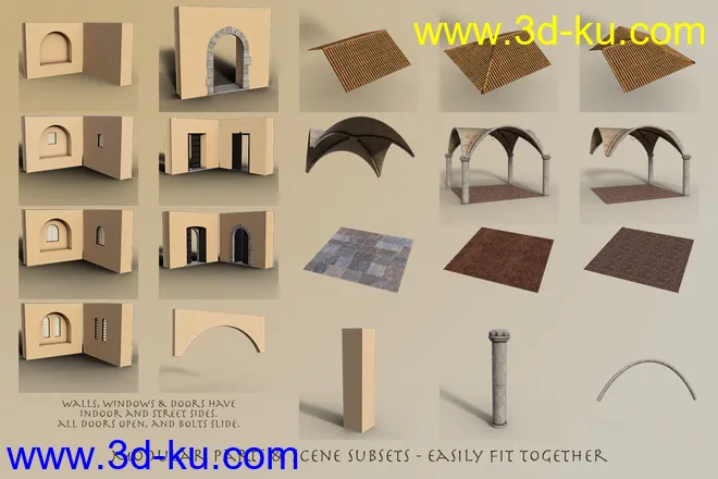 Modular Moroccan Building Set模型的图片13