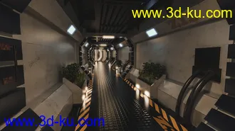 3D打印模型Modular Scifi Hallway的图片