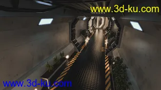3D打印模型Modular Scifi Hallway的图片