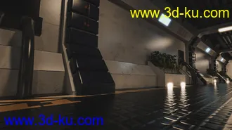 3D打印模型Modular Scifi Hallway的图片