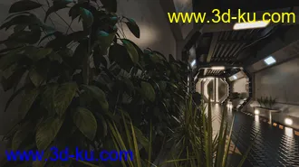 3D打印模型Modular Scifi Hallway的图片