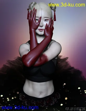 3D打印模型Momo for Genesis 8 Female的图片