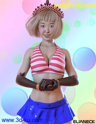 3D打印模型Momo for Genesis 8 Female的图片