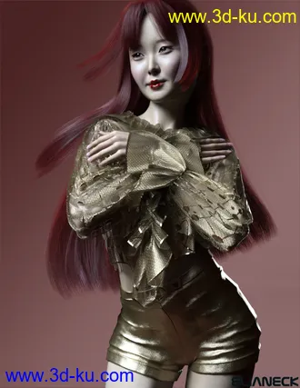 3D打印模型Momo for Genesis 8 Female的图片