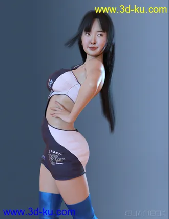 3D打印模型Momo for Genesis 8 Female的图片