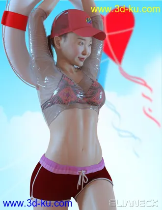 3D打印模型Momo for Genesis 8 Female的图片