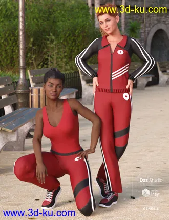 3D打印模型Morning Walk Outfit for Genesis 8 Female(s)的图片