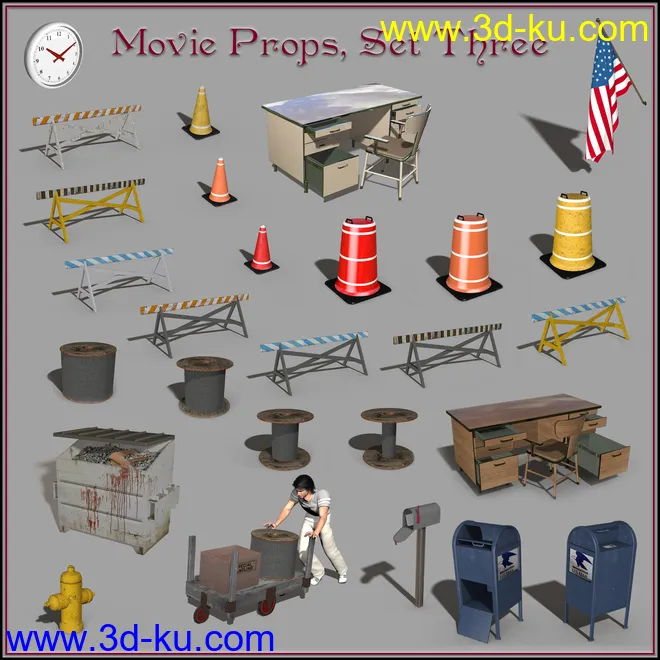 Movie Props, Set 03模型的图片1