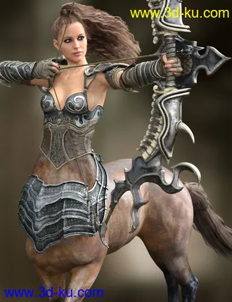 3D打印模型MRL Curly Ponytail for Genesis 8 Female with Color Mixing的图片