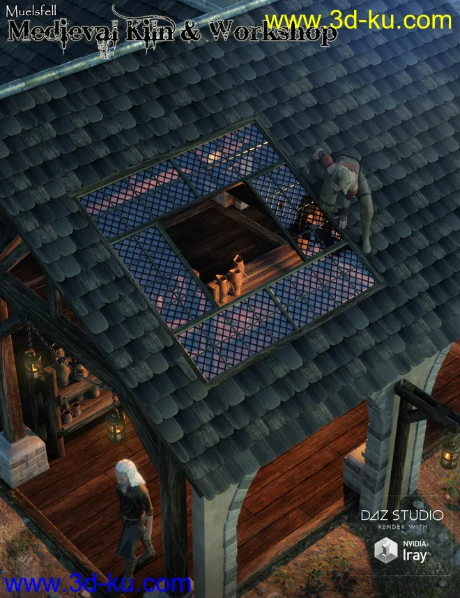 Muelsfell Modular Medieval Kiln & Workshop模型的图片2