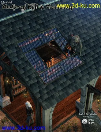 3D打印模型Muelsfell Modular Medieval Kiln & Workshop的图片