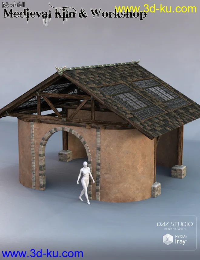Muelsfell Modular Medieval Kiln & Workshop模型的图片4