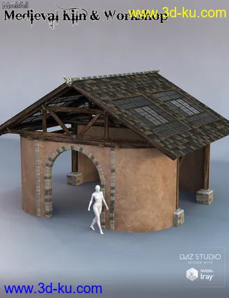 3D打印模型Muelsfell Modular Medieval Kiln & Workshop的图片