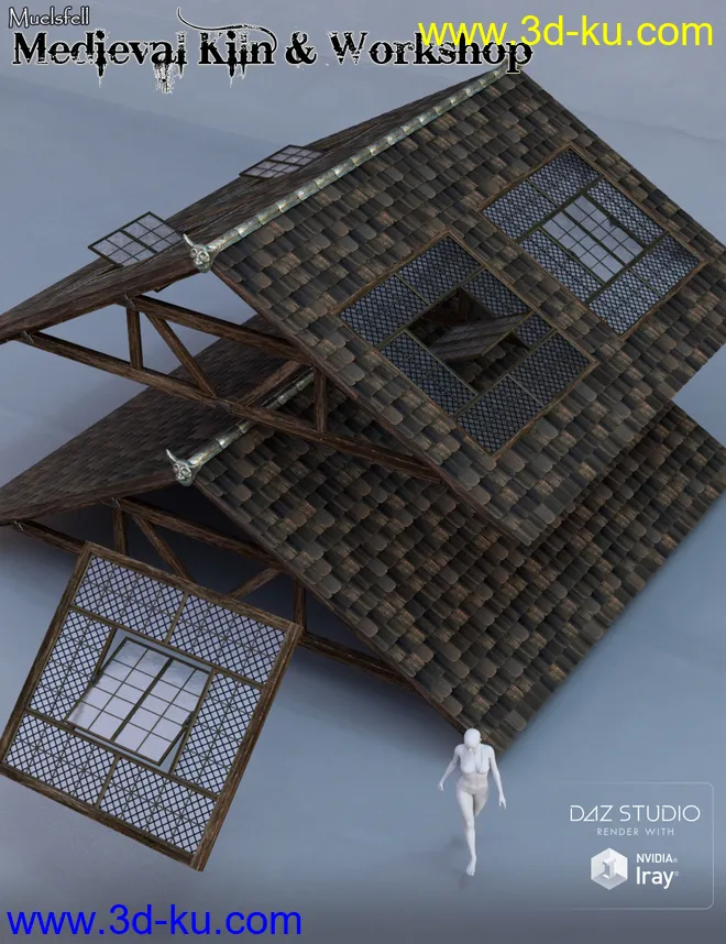 Muelsfell Modular Medieval Kiln & Workshop模型的图片7