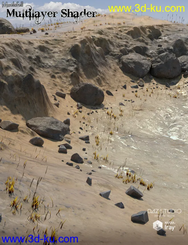 Muelsfell Multilayer Iray Terrain Shader模型的图片2