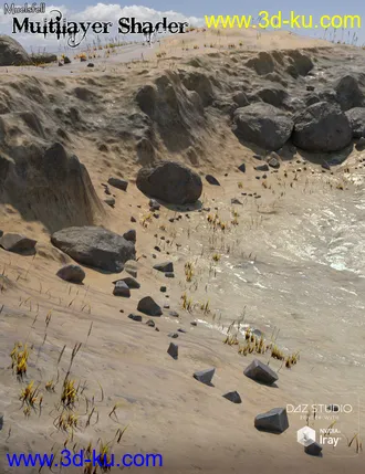 3D打印模型Muelsfell Multilayer Iray Terrain Shader的图片