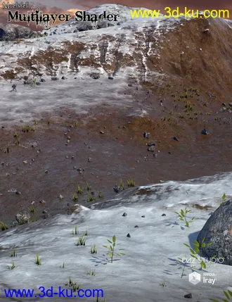 3D打印模型Muelsfell Multilayer Iray Terrain Shader的图片