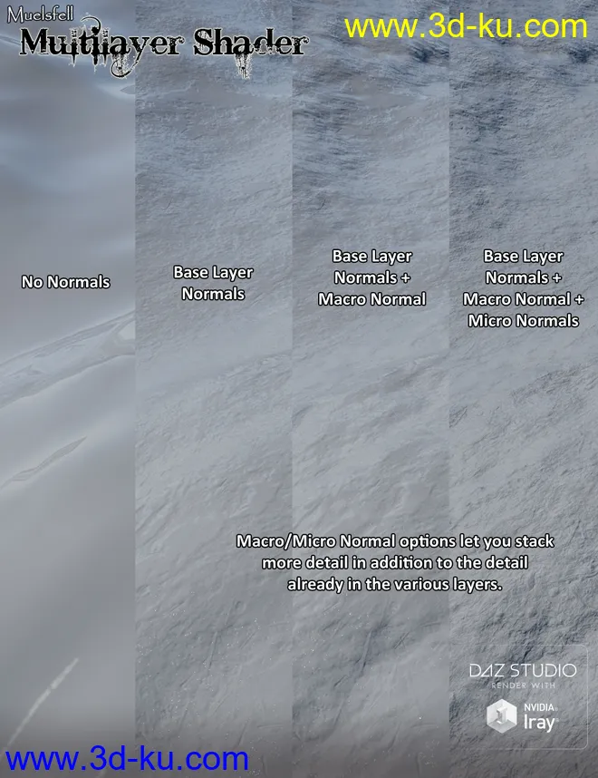 Muelsfell Multilayer Iray Terrain Shader模型的图片9