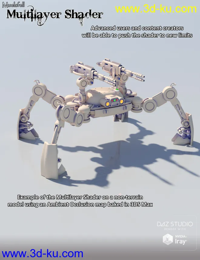 Muelsfell Multilayer Iray Terrain Shader模型的图片10