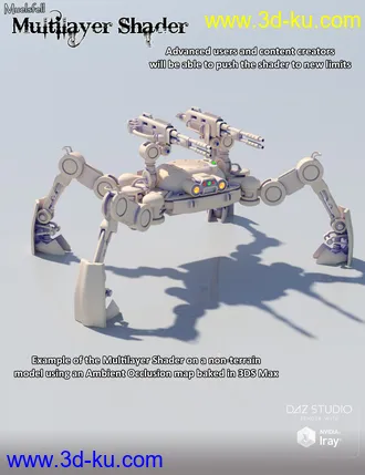 3D打印模型Muelsfell Multilayer Iray Terrain Shader的图片