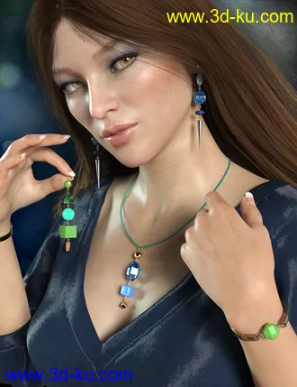 3D打印模型Multi-style Jewelry for Genesis 8 Female(s)的图片
