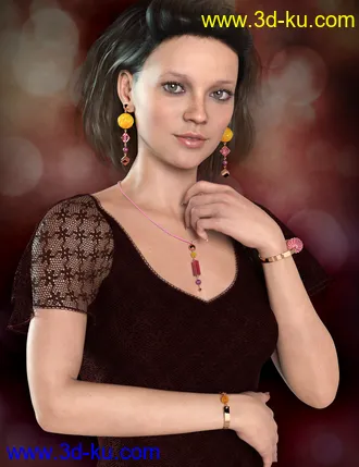 3D打印模型Multi-style Jewelry for Genesis 8 Female(s)的图片