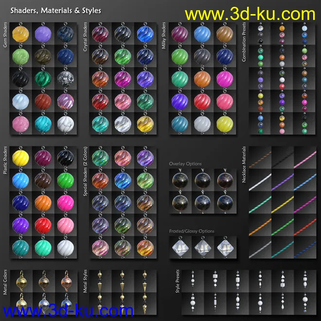 Multi-style Jewelry for Genesis 8 Female(s)模型的图片10