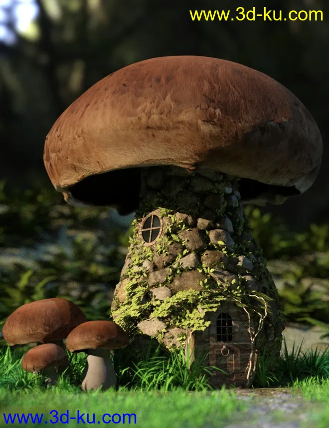 Mushroom House模型的图片1