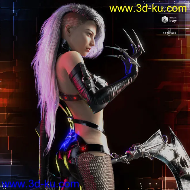 Mylene HD for Genesis 8 Female模型的图片2