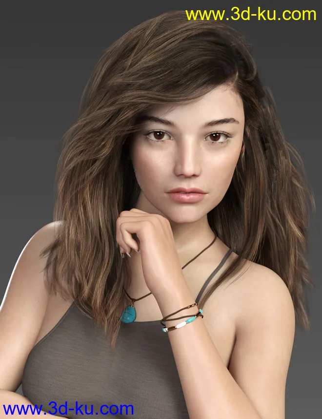 Mylene HD for Genesis 8 Female模型的图片5