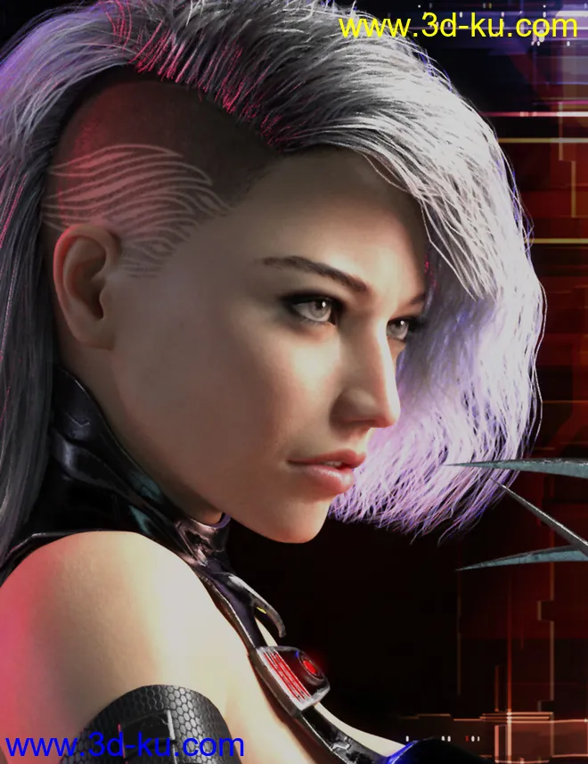 Mylene HD for Genesis 8 Female模型的图片6