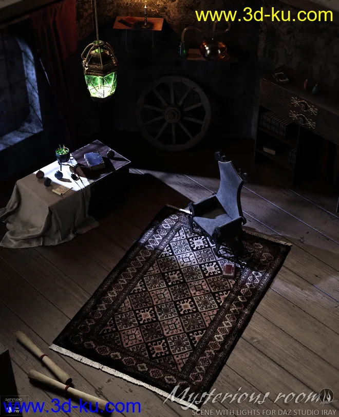 Mysterious Room Daz Studio模型的图片1