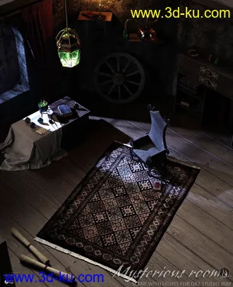 3D打印模型Mysterious Room Daz Studio的图片