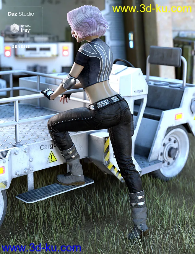 Naomi Sci-fi Outfit for Genesis 8 Female(s)模型的图片3