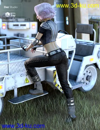 3D打印模型Naomi Sci-fi Outfit for Genesis 8 Female(s)的图片