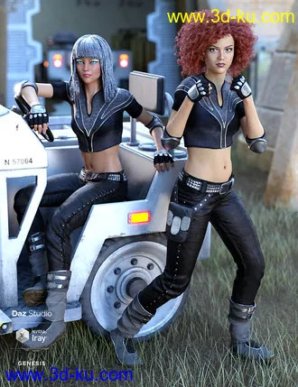 3D打印模型Naomi Sci-fi Outfit for Genesis 8 Female(s)的图片