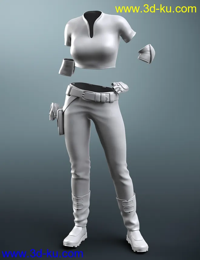 Naomi Sci-fi Outfit for Genesis 8 Female(s)模型的图片5