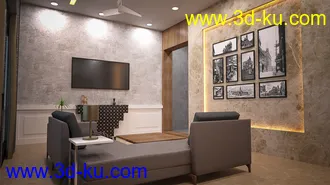 3D打印模型Neat Living Room的图片