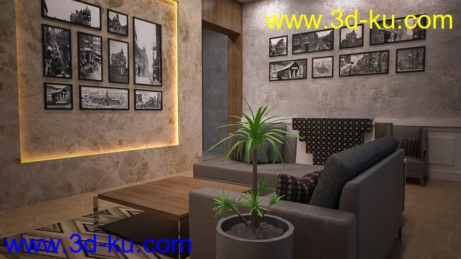 Neat Living Room模型的图片6