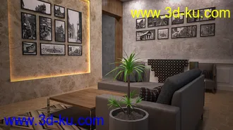 3D打印模型Neat Living Room的图片